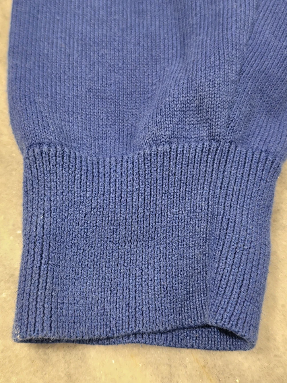 Men's Medium Brooks Brothers Cotton Blend Quarter Zip Pullover Blue Sweater
